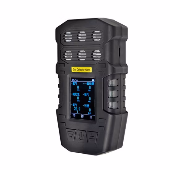 IP66 ポータブルマルチ空気品質ガス検知器 6 in 1 ガス/粉塵粒子カウンター/Co/CO2/No2/So2/Pm2.5/Pm10
